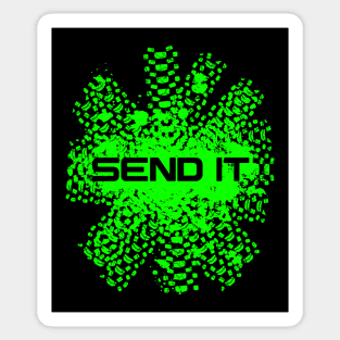 Send It Mountain Biking Sticker